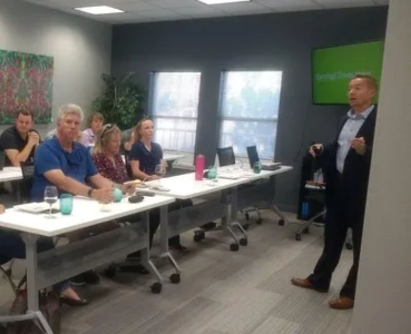 Eric giving presentation Eric giving presentation